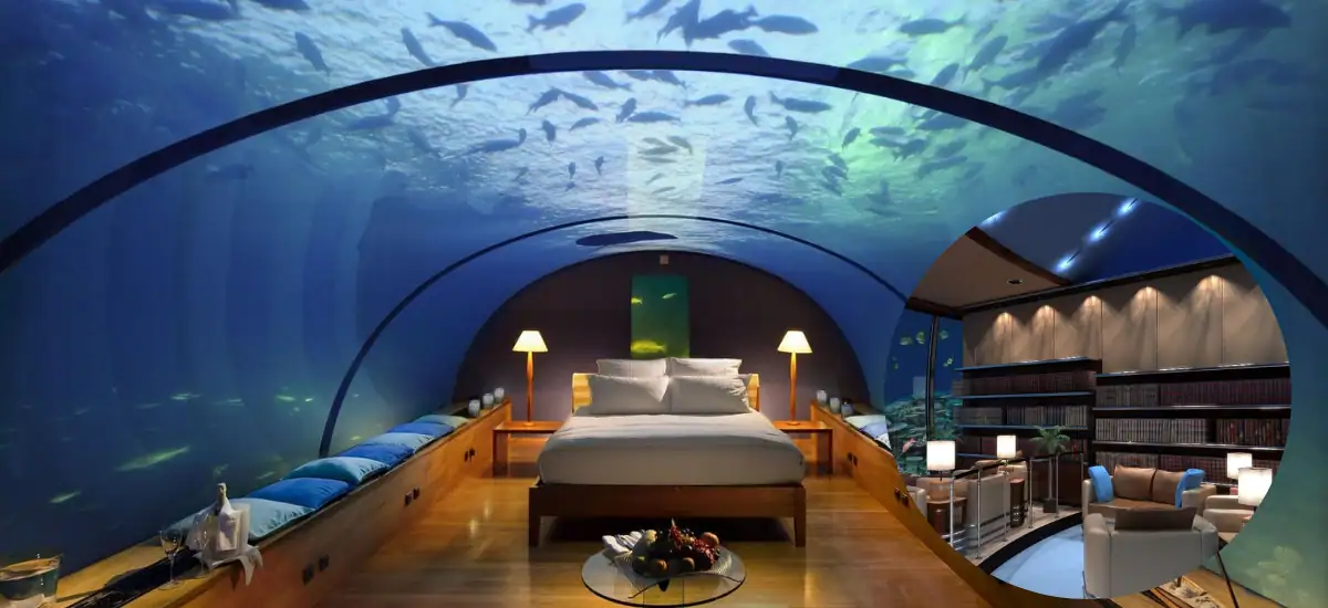 Underwater hotels In Palm Jumeirah Island. 