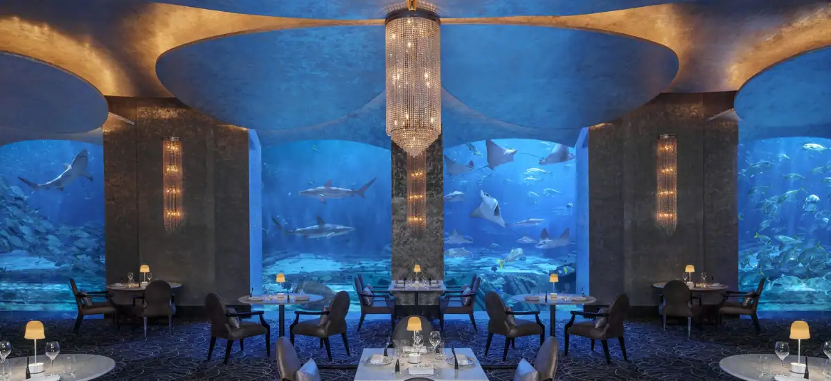 Underwater hotels In Palm Jumeirah Island.